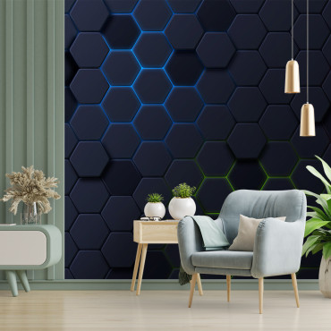 Samolepící tapeta - moderní geometrický 3D vzor