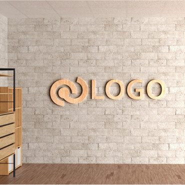 Licht houten bedrijfslogo, Bureau-bord voor aan de muur,...