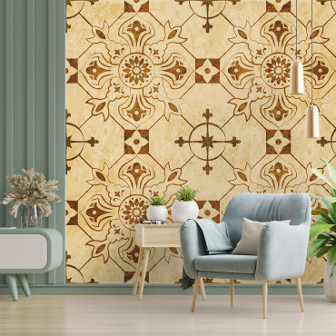 Förklistrad tapet - 3D mosaik