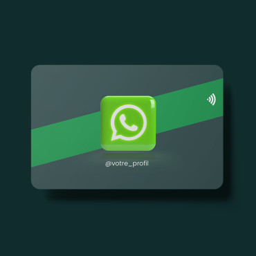Verbundene und kontaktlose WhatsApp-Kontaktkarte