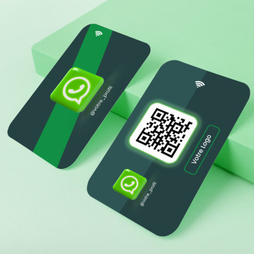 Cartão de contato do WhatsApp conectado e sem contato