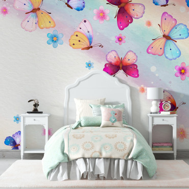 Papel pintado prepegado - Maqueta de dormitorio