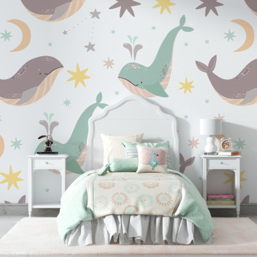 Papier peint pré-encollé - Enfant Motif_baleine