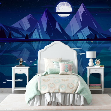 Unaprijed zalijepljena tapeta - panoramski noćni oceanski krajolik