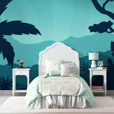 Papier peint pré-encollé - -Arbres de la forêt tropicale