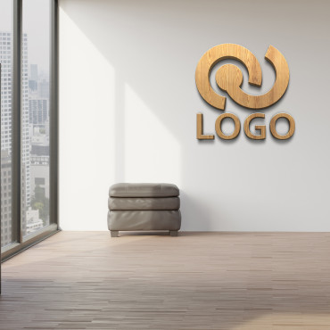 Wooden Logo Sign, Office Sign for Wall, Wooden Logo, Custom Laser Cut Sign