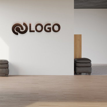 Znak s logem z tmavého dřeva, znak Office na zeď, logo dřeva, znak vyřezaný laserem na zakázku