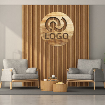 Kulatý dřevěný znak loga, kancelářský znak na zeď, dřevěné logo, vlastní laserem řezaný znak