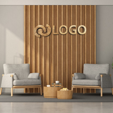 Signo de logotipo de madera de olmo, signo de oficina para pared, logotipo de madera, signo de corte láser personalizado