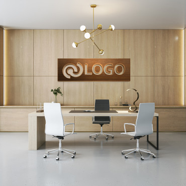 Koka logotipa zīme, Taisnstūrveida biroja zīme sienai, Koka logotips, Personificēta zīme,...