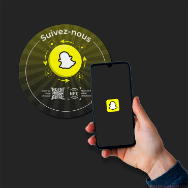 Adesivo Snapchat conectado...