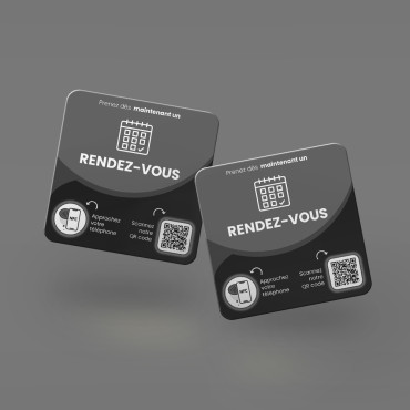 NFC chippel összekapcsolt RDV lemez falhoz, pulthoz, POS-hoz és vitrinhez