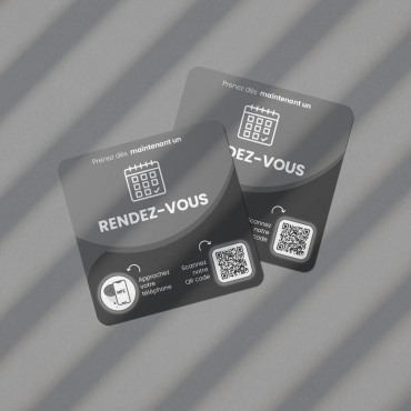 RDV plaat verbonden met NFC chip voor wand, toonbank, POS en vitrine