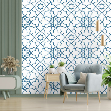 Voorgelijmd behang - geometrisch patroon