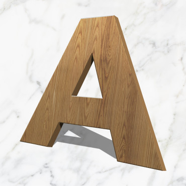 Houten gesneden letters