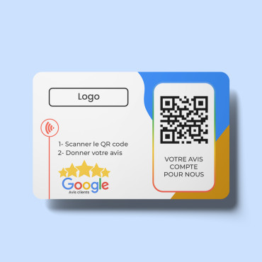 Kontaktløst og tilsluttet NFC Google anmeldelser kort