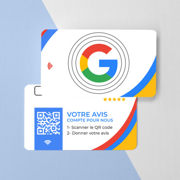Kontaktiton ja yhdistetty Google NFC -ilmoituskortti