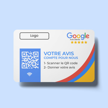 Bezkontaktní a připojená karta Google NFC Notice Card