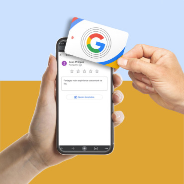 Kontaktløst og tilkoblet Google NFC-varselkort