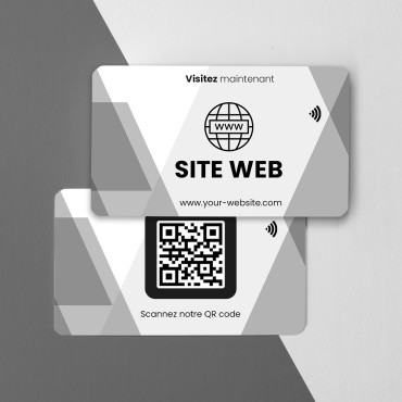 Carte NFC Site Web sans contact & connectée