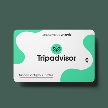 Carte NFC Tripadvisor sans contact & connectée