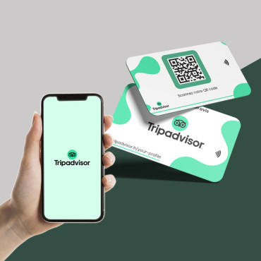 Carte NFC Tripadvisor sans contact & connectée