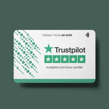 Carte NFC Trustpilot sans contact & connectée