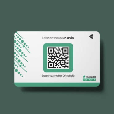 Carte NFC Trustpilot sans contact & connectée