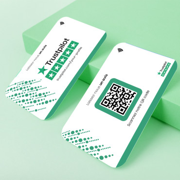 Carte NFC Trustpilot sans contact & connectée