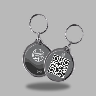 Connected Website key fob with integrated NFC chip