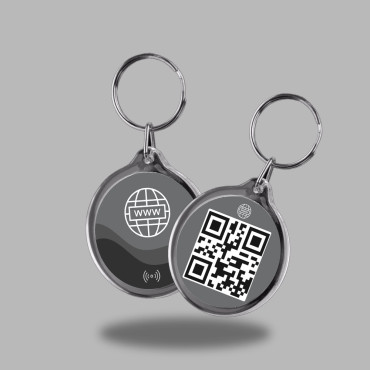 Porte-clé Site Web connecté avec puce NFC intégrée