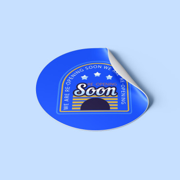 Gepersonaliseerde ronde sticker