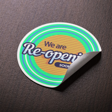 Personalized round sticker