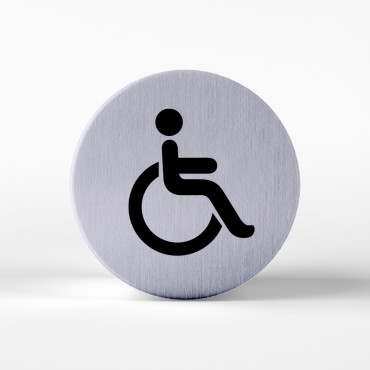 Handicap skilt i aludibond