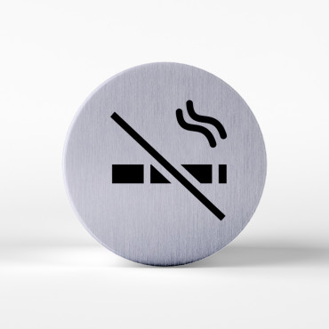 Non-smoking signage in aludibond