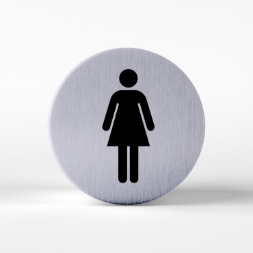 The product we are presenting to you is the Women's WC signage in aludibond, specially designed for professionals and