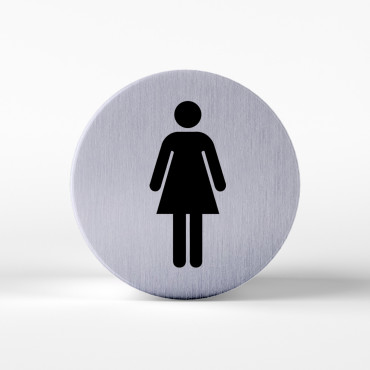 WC oznake za žene u aludibondu