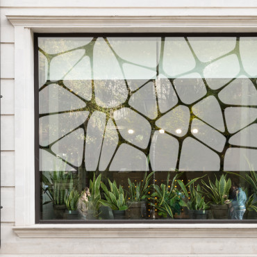 Film occultant pour vitre et fenêtre avec motifs marbre