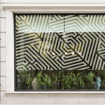 Film occultant pour vitre et fenêtre à motifs géométriques