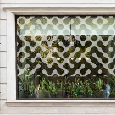 Film occultant pour vitre et fenêtre à motifs abstraits
