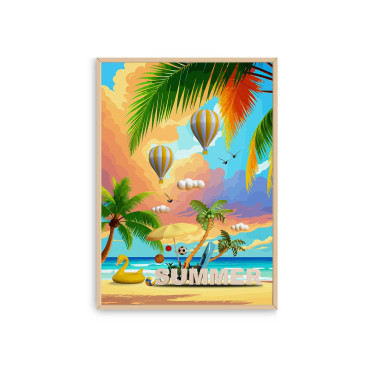 Poster village tropical
