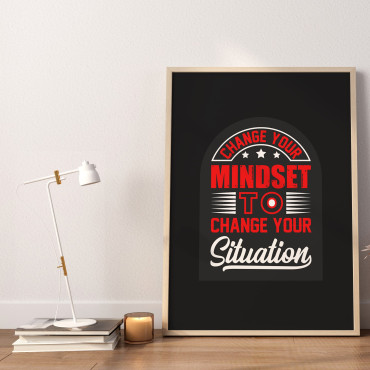 Poster Mindset Change Your Situation