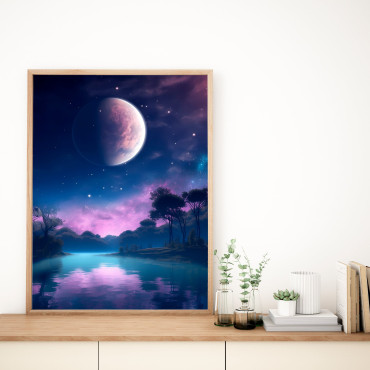 Plakát Lunárny panoráma