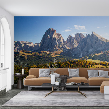 Pražilė su iš anksto užtepto klijų sluoksniu - Paveikslinė kalnų panorama