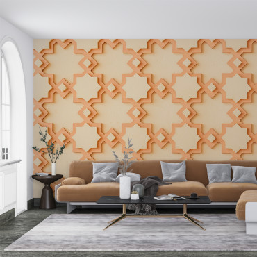 Ταπετσαρία με προεπικολλημένο χαρτί - Υφή με κεραμικά πλακάκια