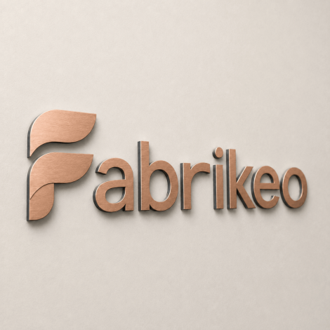 Seitenprofil des leichten und robusten Dibond-Logos
