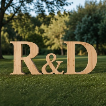 Letras de madeira personalizadas para casamento