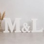 Lettere di matrimonio giganti in polistirene