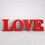 Grote letters van polystyreen LOVE