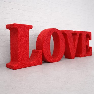 Letras gigantes de poliestireno LOVE